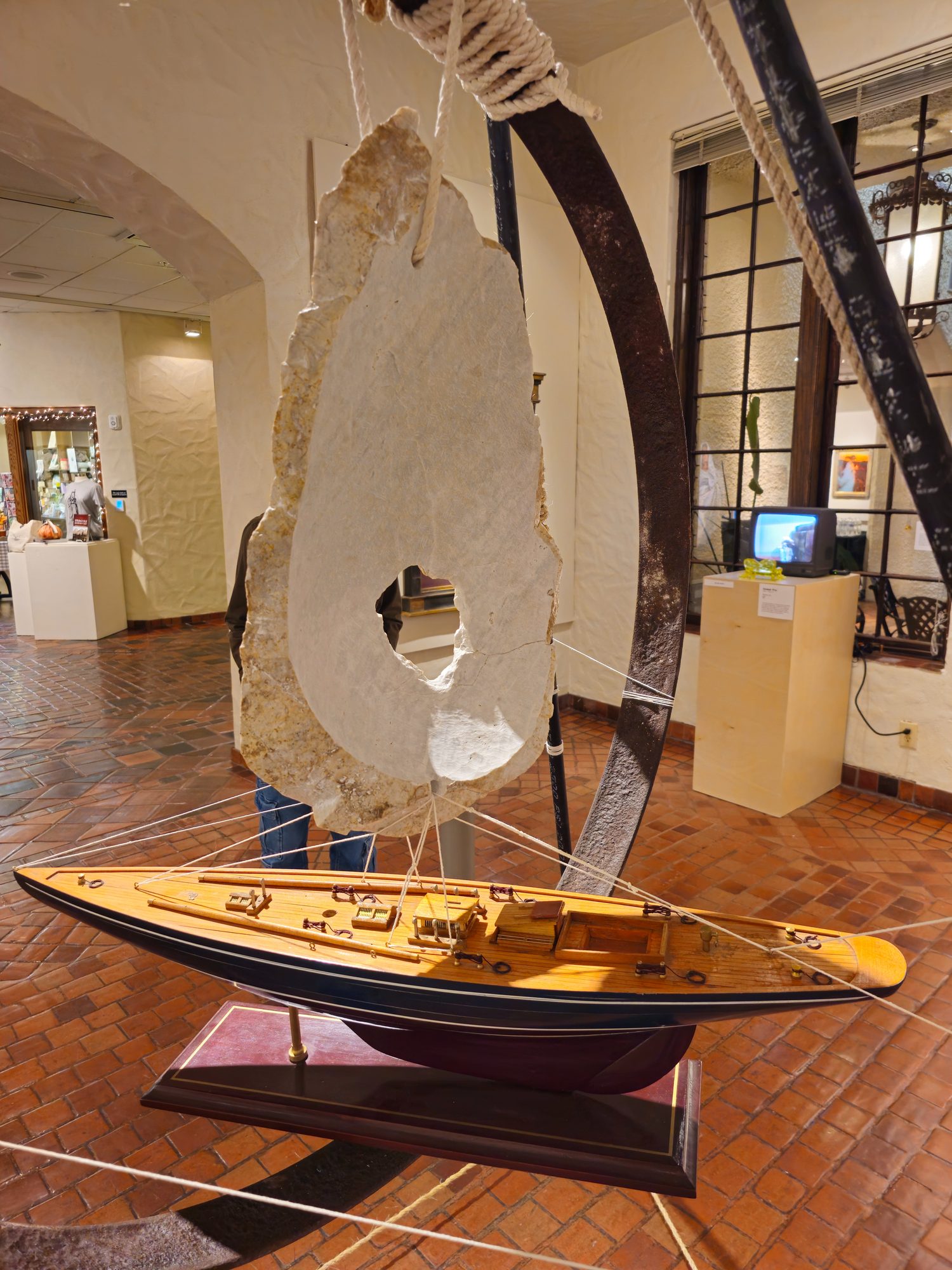 Forward Unto Dawn sail sculpture by Byron Ramos at the Springville Museum of Art