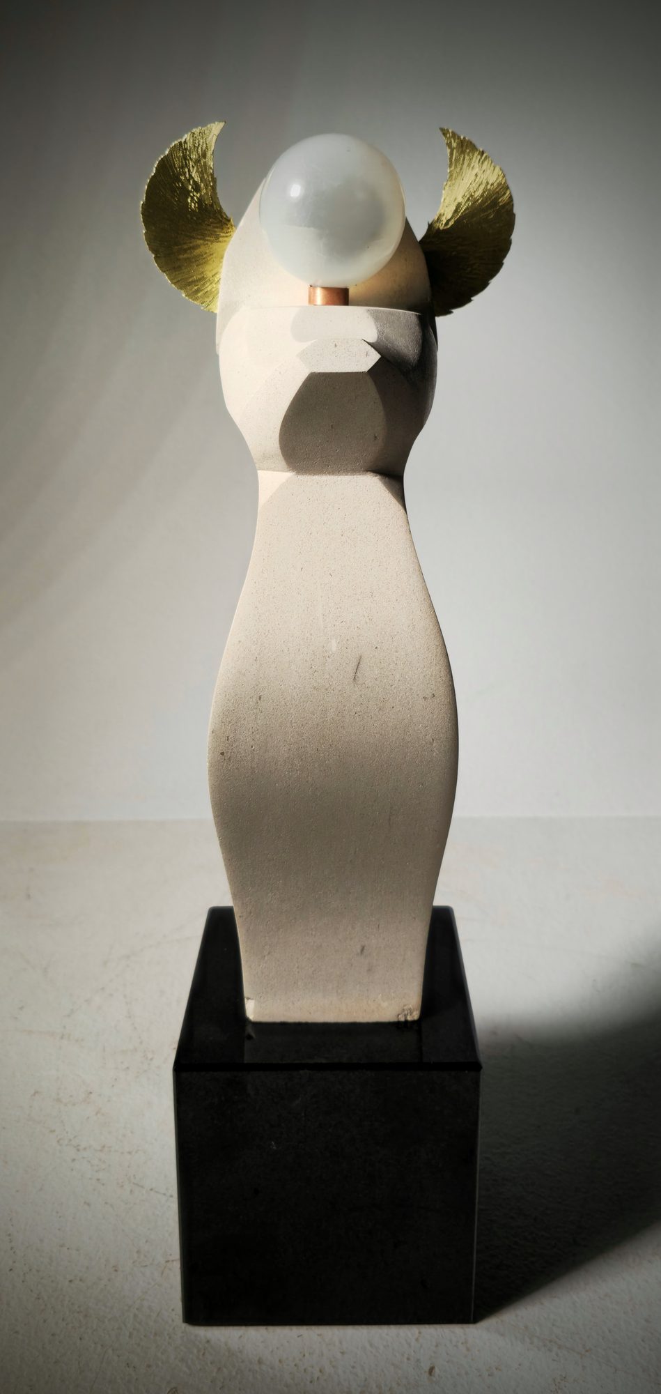 Mimiw funerary cat sculpture by Byron Ramos at the Springville Museum of Art